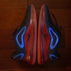 Nike 720 air max, new condition, blue and orange
